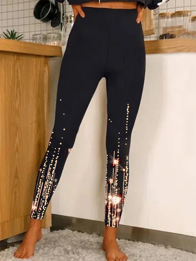 Medias elásticas para mujeres europeas y americanas transfronterizas Amazon cintura alta posicionamiento casual impresión moda Pantalones de yoga en stock
