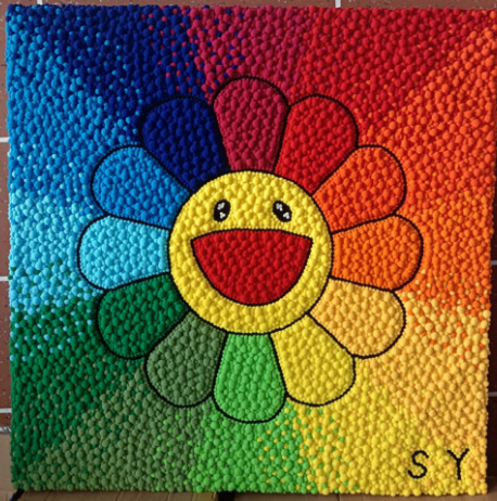 ファーボール絵画卸売DIY手作り貼り付け絵画材料パッケージ親子教育用子供用貼り付けポンポン絵画工場直販|undefined