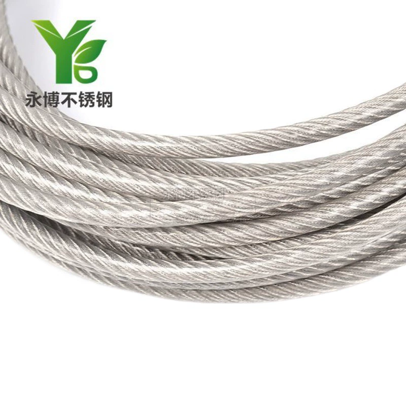 Yongbo 304 трос с покрытием из нержавеющей стали с пластиковым покрытием трос 0,5-12 мм Профессиональный оптовый