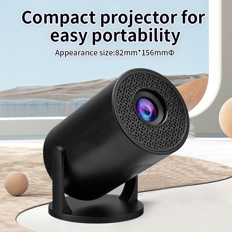 Proyector transfronterizo HY300PRO A008 Smart Mini portátil para el hogar Proyector al aire libre 4K Ultra HD
