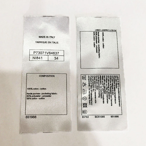 English water-resistant labels, small batch order CHA wash labels, small scented collar labels, hang tags, pure cotton mark set, wash labels