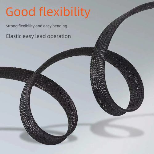 Flame-retardant nylon woven pipe, retractable woven pipe, PET encrypted retractable pipe, snake skin mesh pipe, shock absorption protective sleeve