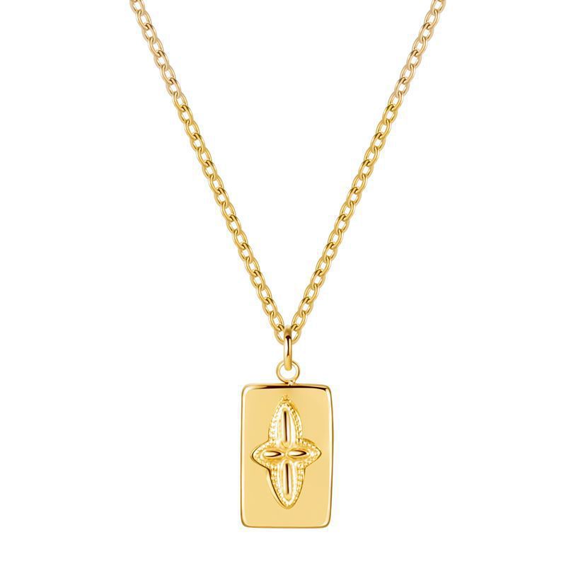 Oferta especial experiencia europea y americana joyería de acero titanio vacío galvanoplastia no decoloración no alérgica joyería pendientes collar fábrica al por mayor