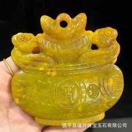 批发岫玉仿古玉收藏杂件仿古玉摆件饰品挂件直播货源
