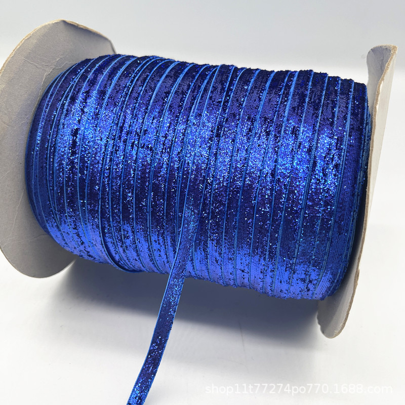 Fabricantes al por mayor 1CM hechos a mano embalaje de regalos de cinta de lana unilateral cinta de cebolla cinta de terciopelo decoración DIY