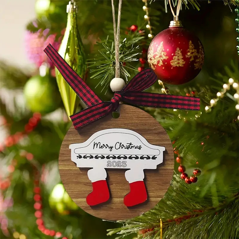 2025年越境新築祝いギフト クリスマス 母の日 バレンタインデー 装飾品 玄関用丸型木製吊り飾り|undefined