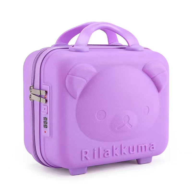 Maleta de 14 pulgadas maquillaje acompañante regalo de mano maleta de viaje mujer ppp mini oso caja de contraseña bolsa caja de regalo al por mayor