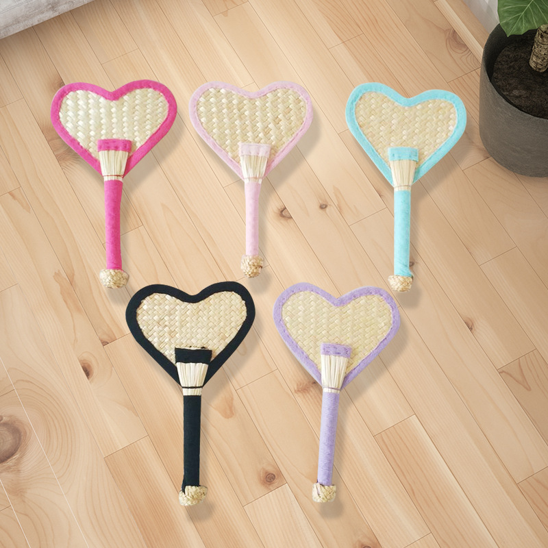 Love fan in summer Children hand -shaped fans handmade heart -shaped…