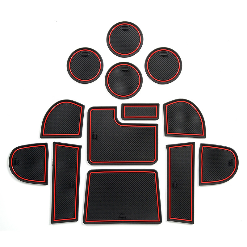 Suitable for 15-20 Subaru WRX door slot mat interior modification anti-slip mat auto parts central control dust mat