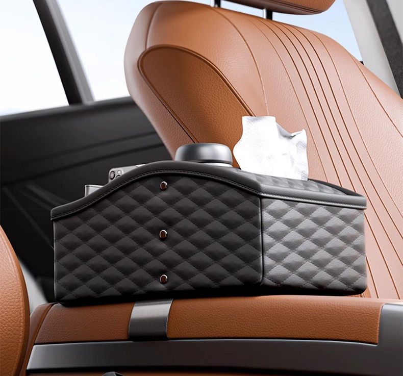 Car armrest box storage box storage box tissue box car middle rack high-grade multi-function water cup holder
