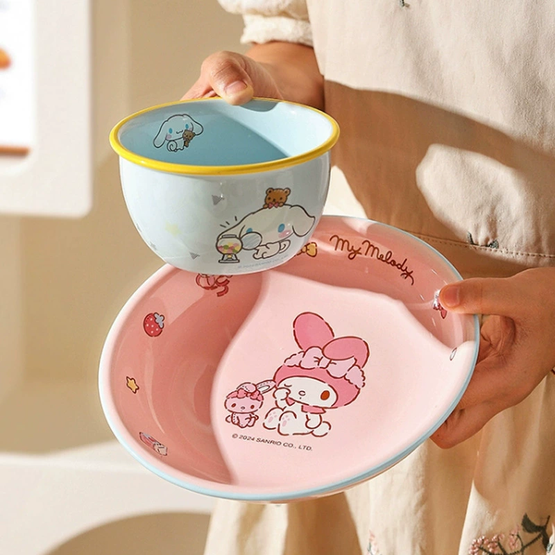 Hello Kitty, керамическая бытовая посуда с мультгероями для дома и пищи