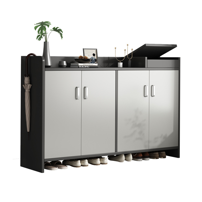 Gabinete de zapatos moderno y simple puerta de entrada de almacenamiento en el hogar gabinete de entrada de gran capacidad multipuerta rack de zapatos a prueba de polvo