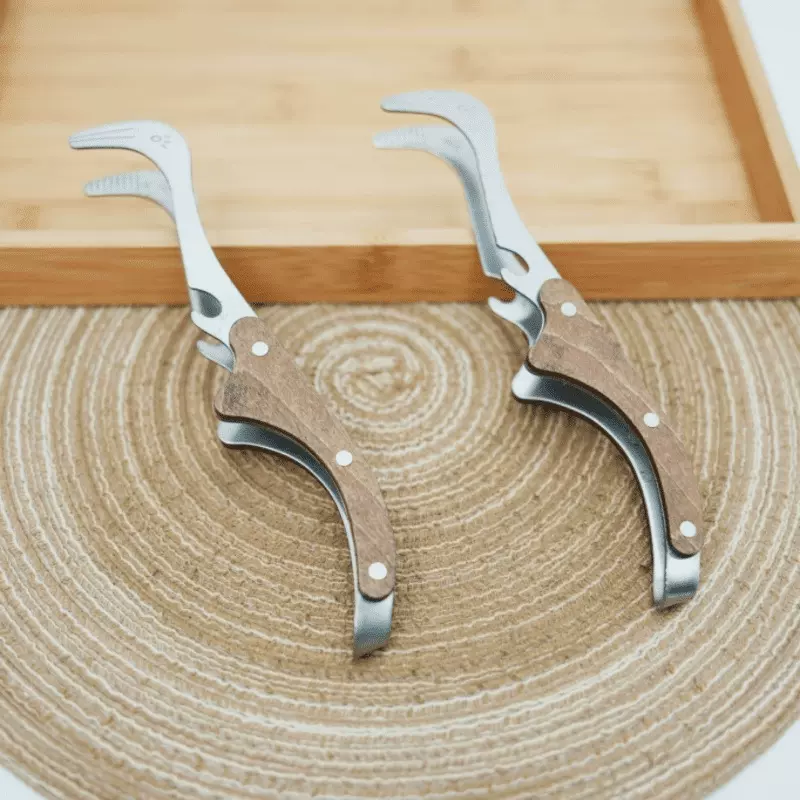 鹅嘴茶夹家用高档茶杯夹泡茶洗杯茶夹功夫茶具配件一体不锈钢茶夹