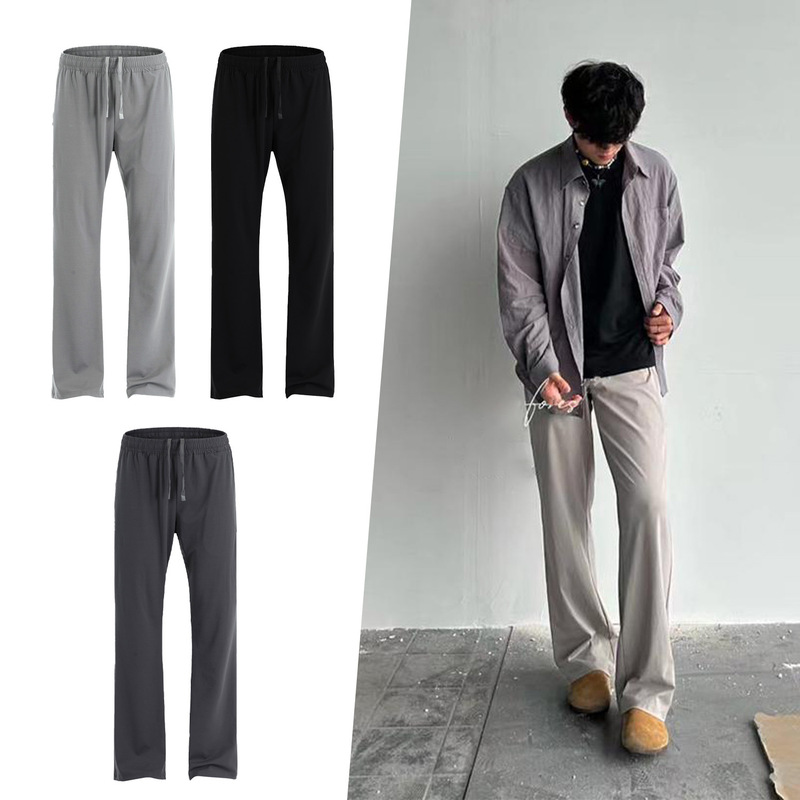 Csmy Summer Lulu Same Style High Elastic Tough Ice Skin Cool Scimitar Sports Training Micro-Flared Casual Pants for Men and Women Csmy Summer Lulu Same Style High Elastic Tough Ice Skin Cool Scimitar Sports Training Micro-Flared Casual Pants for Men and Women