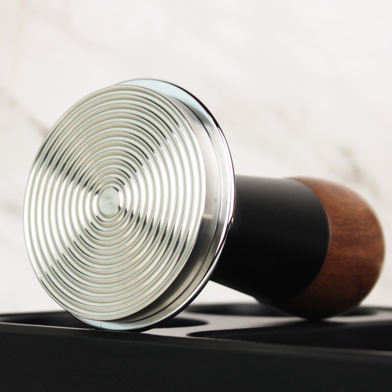 Nuevo prensado de polvo de fuerza constante de nogal, prensado de polvo de café elástico italiano, relleno de presión, desviación de presión 51/53/58mm