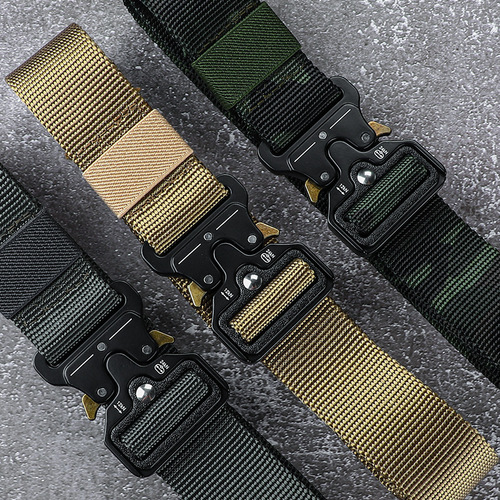 Cobra tactical belt for men and women canvas nylon belt special forces outdoor multi-functional military training camouflage pants belt for men