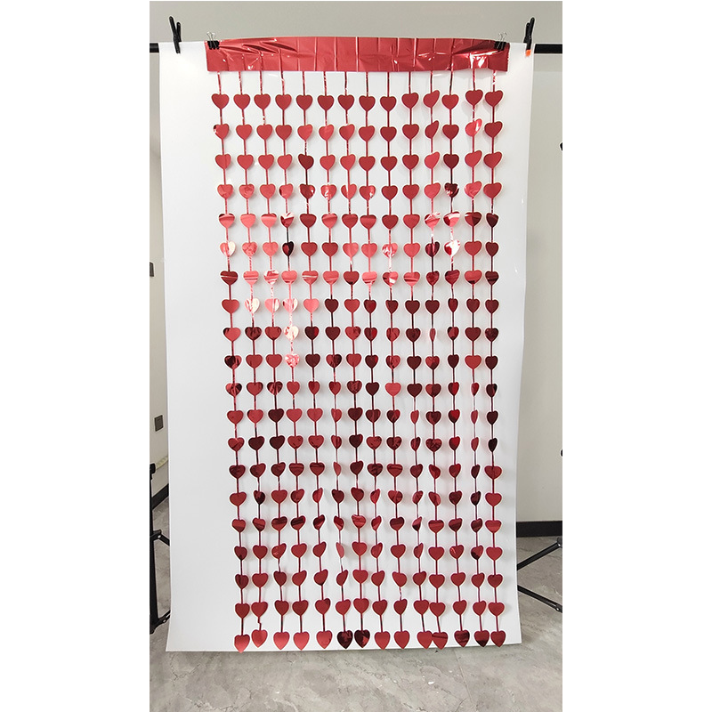 Meizhihai1 * 2M patrón cortina de seda lluvia decoración fiesta cumpleaños fiesta pared diseño plástico colorido