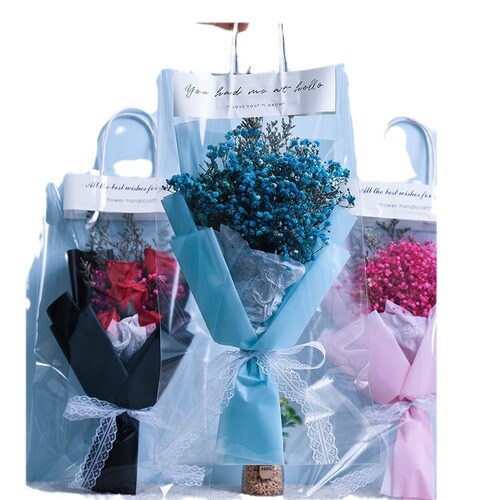 Mother's Day gift soap flower roses gypsophila dried flowers eternal bouquet for girls mother teacher birthday stall