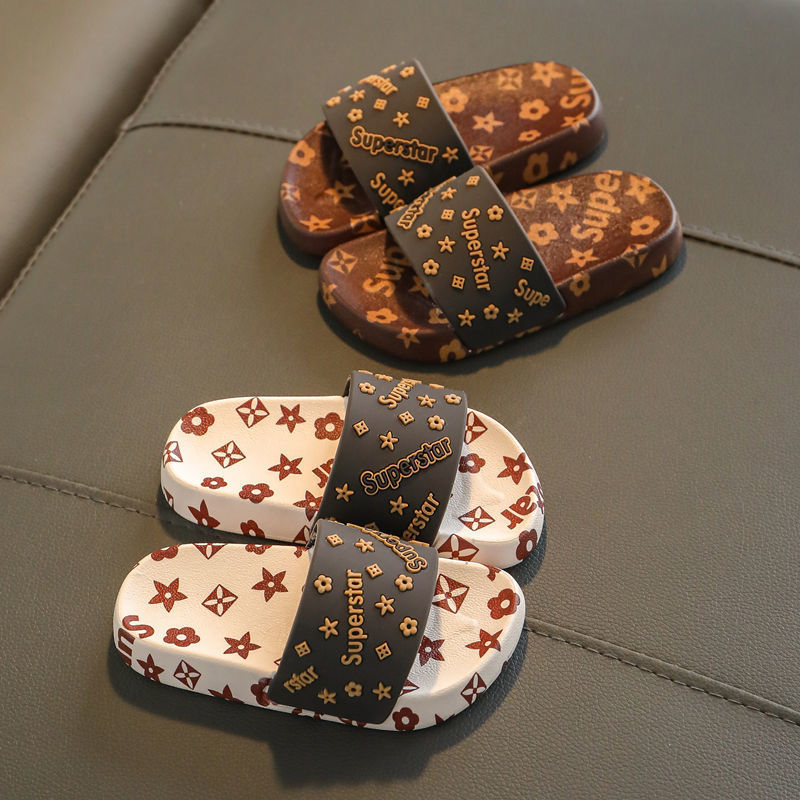 Trendy slippers children's summer boys a...