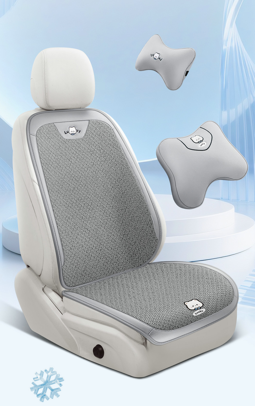 26 New Summer Ice Rattan Business Car Seat Cushions Cartoon Office Seat Pads Computer Chair Cooling Pads