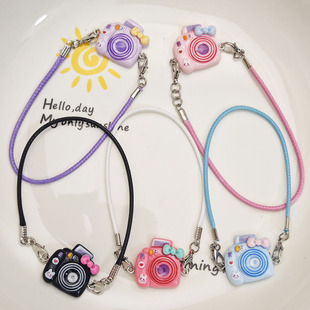 Creative Cartoon Camera Doll Pendant DIY Doll Stuffed Toy Mini Camera Decoration Cotton Doll Accessories