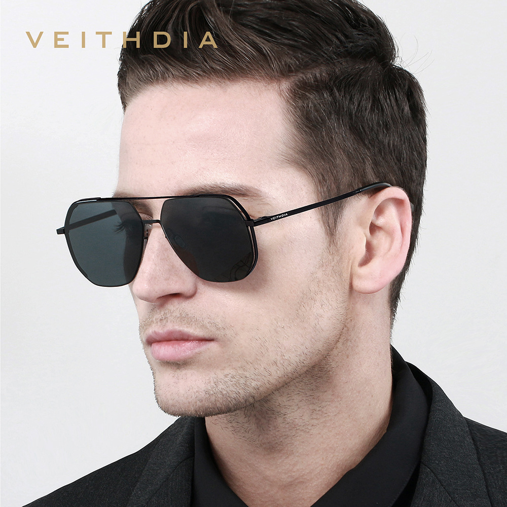 Nuevas gafas de sol polarizadas de nailon Gafas de sol cuadradas anti-ultravioleta para hombre Douyin Cross-border Live Spot 8268