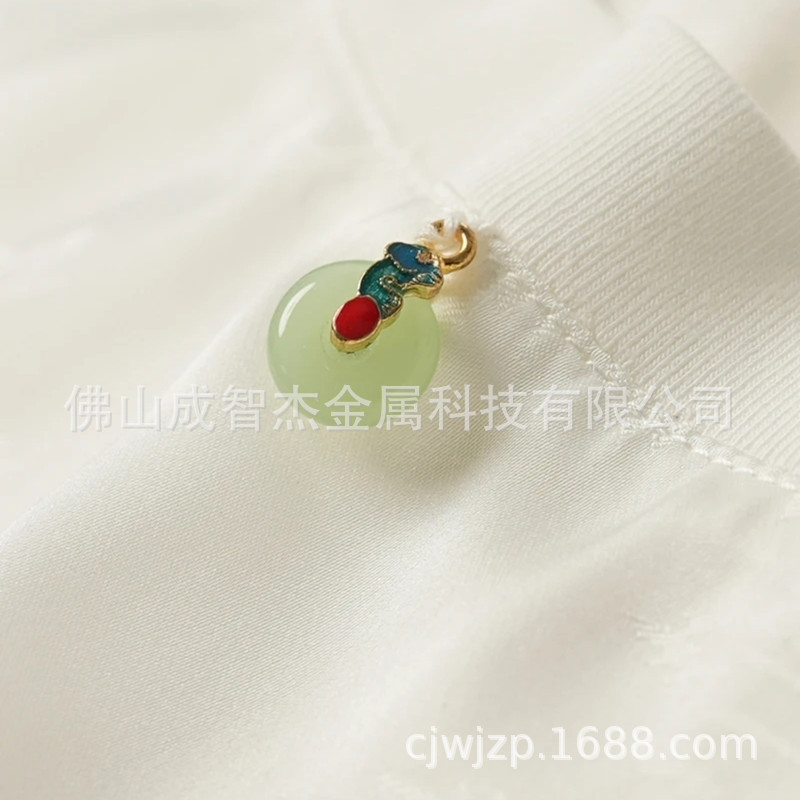 国风旗袍压襟服饰扣 寓意金榜题名逢考必胜 旗袍汉服盘扣纽扣