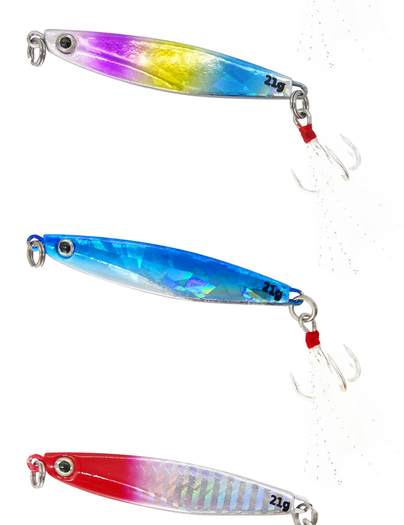 Metal Jigging Fishing Lures Deep Diving Spoon Daits Dass Trout Fresh Water Fishing Lure