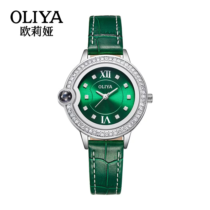 Лаконичные/легкая роскошь OLIYA универсальная популярная модель от блогеров для прямых эфиров на Douyin/Kuaishou, женские часы с ремешком, модель