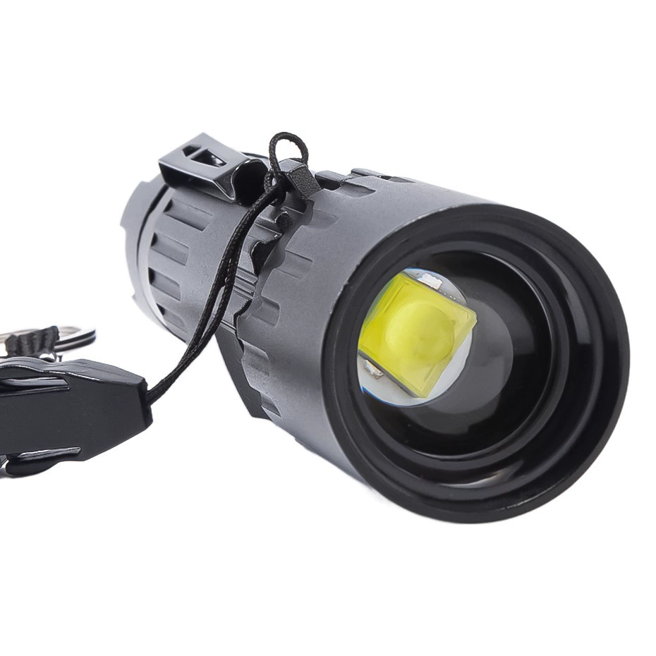 Трансграничный новый фонарик P50 с телескопическим зумом USB перезаряжаемый мини-шнурок, бесступенчатый зум, водонепроницаемый фонарик