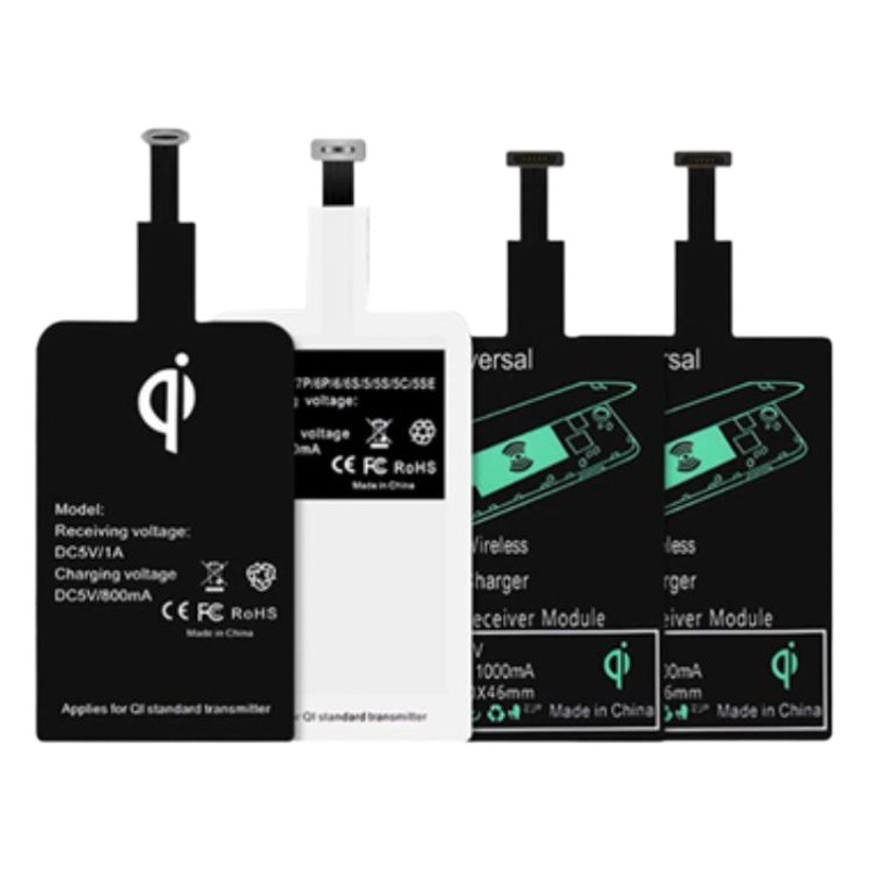 Receptor de carga inalámbrica al por mayor del fabricante, parche de carga para teléfonos móviles, adecuado para Apple y Android, adhesivo trasero de recepción inalámbrica universal.