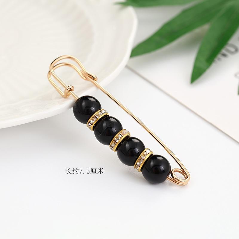 Black Pearl Waist Buckle-7.5cm#QT035