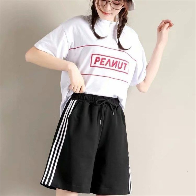 세발 반바지 블랙