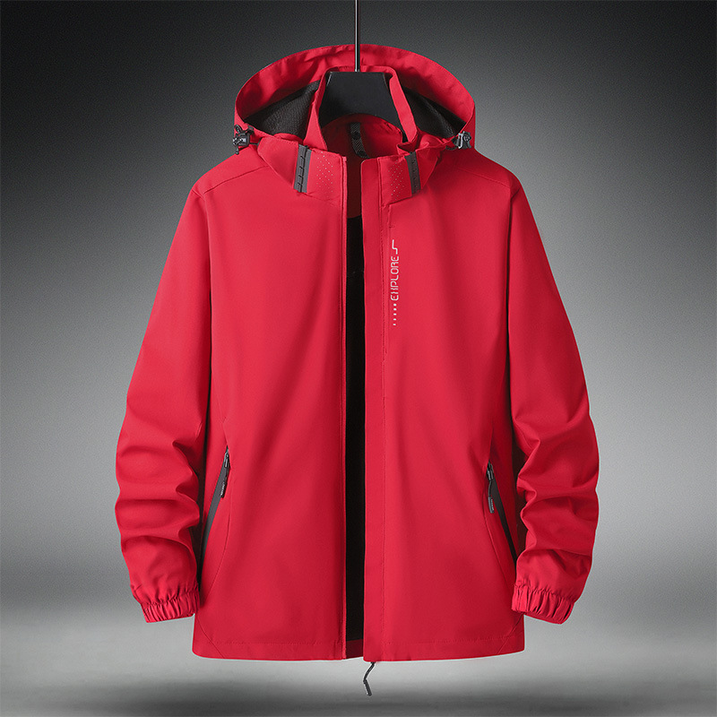 Chaqueta transfronteriza de Amazon pareja al aire libre impermeable a prueba de viento primavera deportes delgados rompevientos hombres fábrica al por mayor