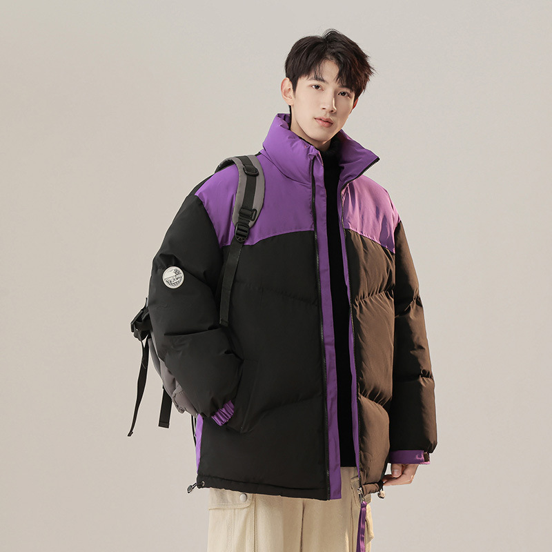 Invierno nuevo estilo de cuello vertical ropa de algodón hombre corto de algodón grueso ropa de invierno pan chaqueta de algodón coreano chaqueta de moda
