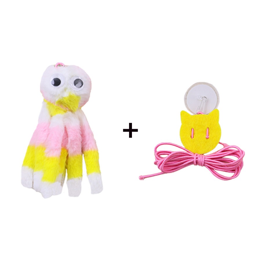 노란 문어 고양이 장난감