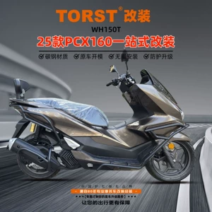 PCX160 üçün karbon polad mat yıxılma əleyhinə bamper, motosiklet qaz bamperi
