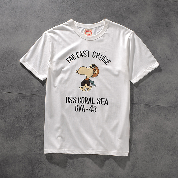 Spring and summer new American original cartoon print men's round-neck short-sleeved T-shirt youth half-sleeved shirt 809 3