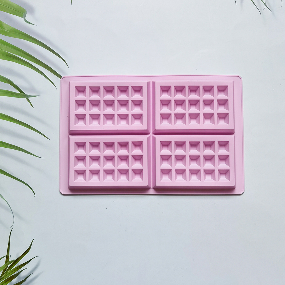 Waffle Square 429 chocolate pastel de silicona molde de jalea torta molde de pan herramientas de horneado