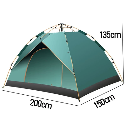 Outdoor Camping Tent, Fully Automatic Thickened Picnic Camping Tent, Foldable Portable Quick-Opening Tent, Overnight Rainproof (Avtomobil dam çadırları) - special-offer-small-single-layer-model-small-size-1-2-people-large-size-3-4-people-extra-large-for-5-8-people