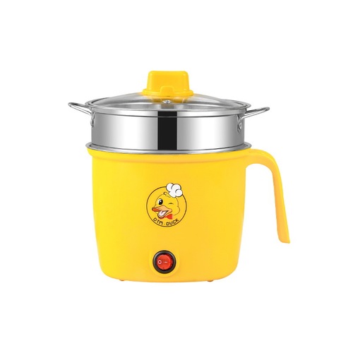 Little yellow duck multi-function electric cooking pot non-stick electric hot pot student dormitory pot food supplement cooking pot mini small electric hot pot