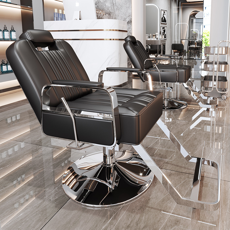 La peluquería de alta gama puede bajar la silla de peluquería, la silla de corte de pelo de teñido en caliente giratorio de elevación especial para la peluquería de alto perfil, simple image 10