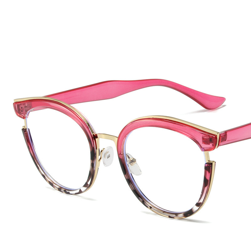 2023 gafas lisas TR90 anti-azul claro europeo y americano transfronterizo retro gafas marco Street shooting ins moda gafas marco