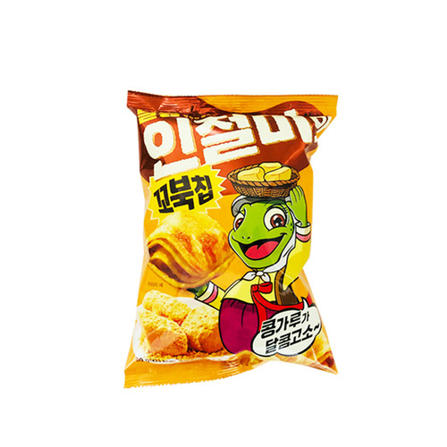 Haitou Turtleneck Corn Snacks 80g Tortoise-shaped Corn Crisps, Korean Imported Snacks, Leisure Food