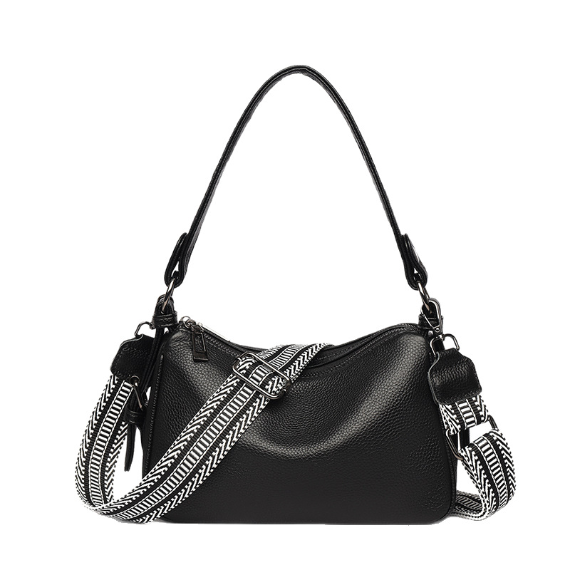 Manufacturer Genuine Leather Women's Bag 2025 New Arrival Commuter Versatile Underarm Shoulder Bag Top Grain Cowhide Simple Handbag Crossbody Bag - Thumbnail 5