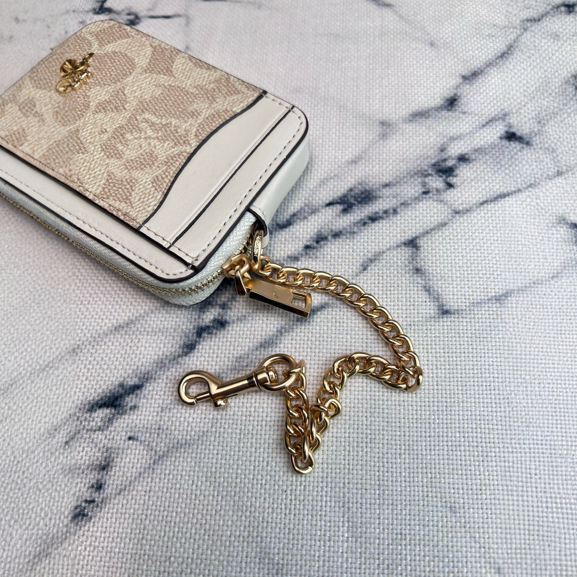 C nuevo bolso de tarjetas de cadena bolso multifuncional bolso de cambio de flores viejas bolsas de mano multipatrón bolso de dama retro europeo y americano