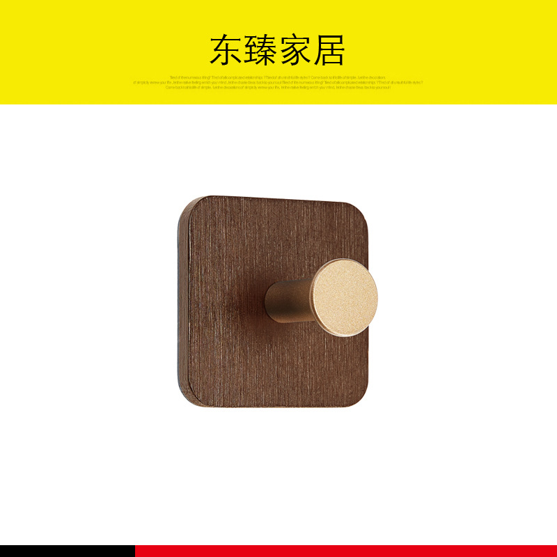 Fábrica al por mayor nórdica creativa ropa de madera sólida gancho ponche libre de bambú cocina y baño ropa de entrada sombrero fuerte gancho pegajoso gancho