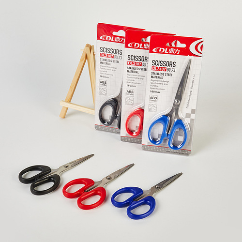 Office scissors stainless steel art paper scissors multi-purpose household student scissors Dingli scissors factory direct wholesale