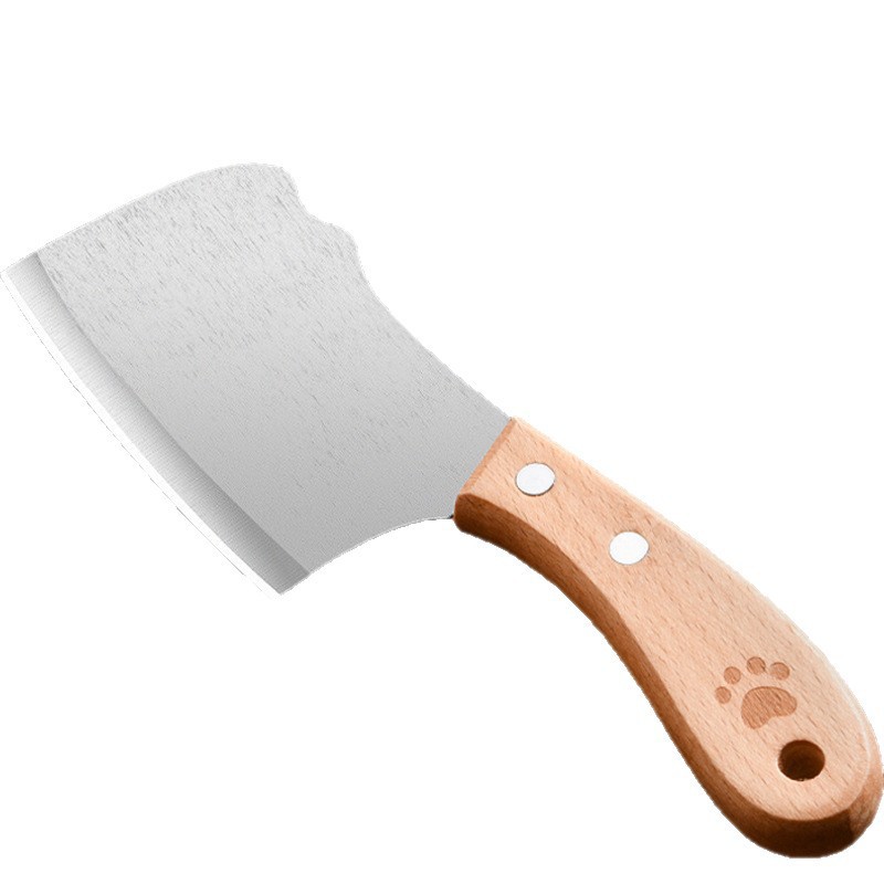 Mini cuchillo de cocina de acero inoxidable cuchillo portátil de cocina doméstica para niños alimentos suplementarios para cortar frutas dormitorios para estudiantes
