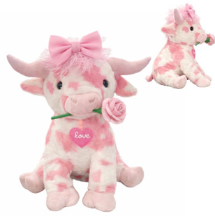 ����վ��ƷPink Cow Plush���˹��������ɫ��ţë�q��߹���
